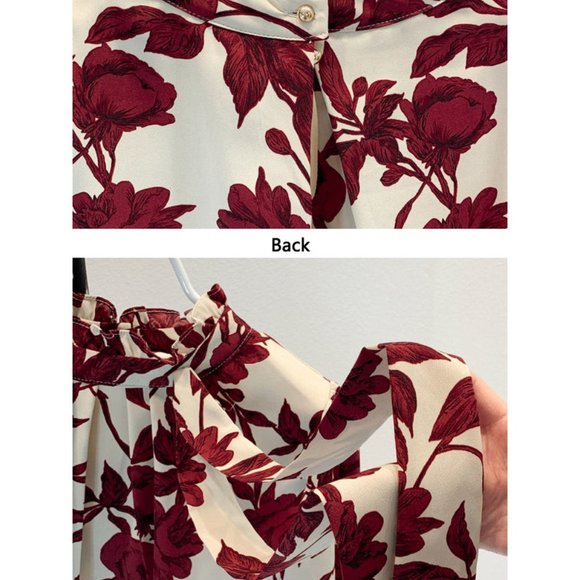 Women Suits Print Long Lantern Sleeve Shirt and Skirt Set - Picture 8 of 9